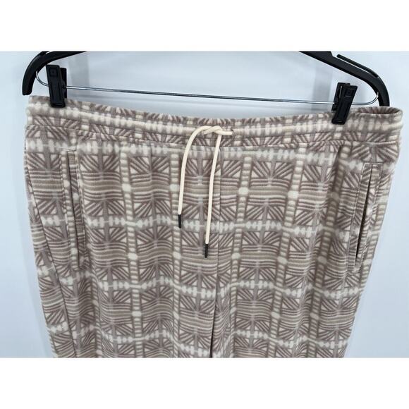 NEW PATAGONIA WOMEN'S MICRO D SOFT FLEECE JOGGER SIZE XL - SNOW BEAN / NATURAL - Picture 2 of 12